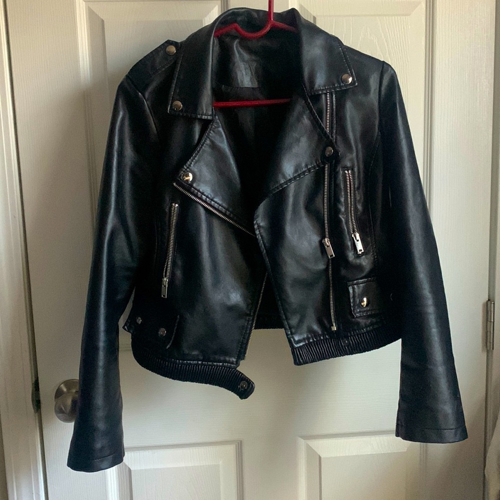Black Leather Motorcycle Jacket